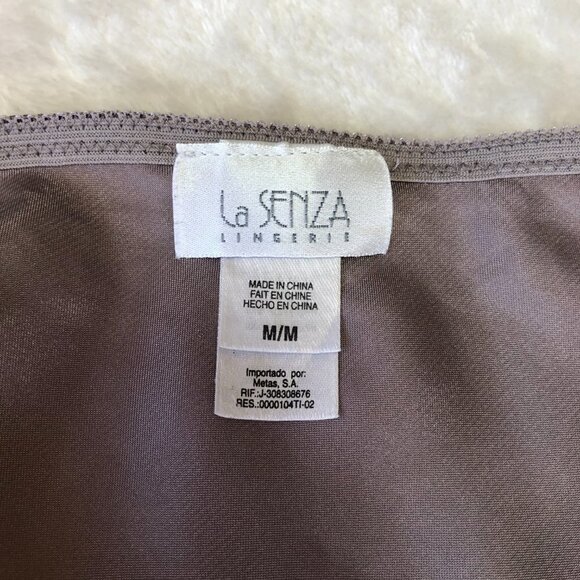 La Senza Lingerie Dark Taupe & Pink Satin Camisole Size Med - Picture 5 of 9